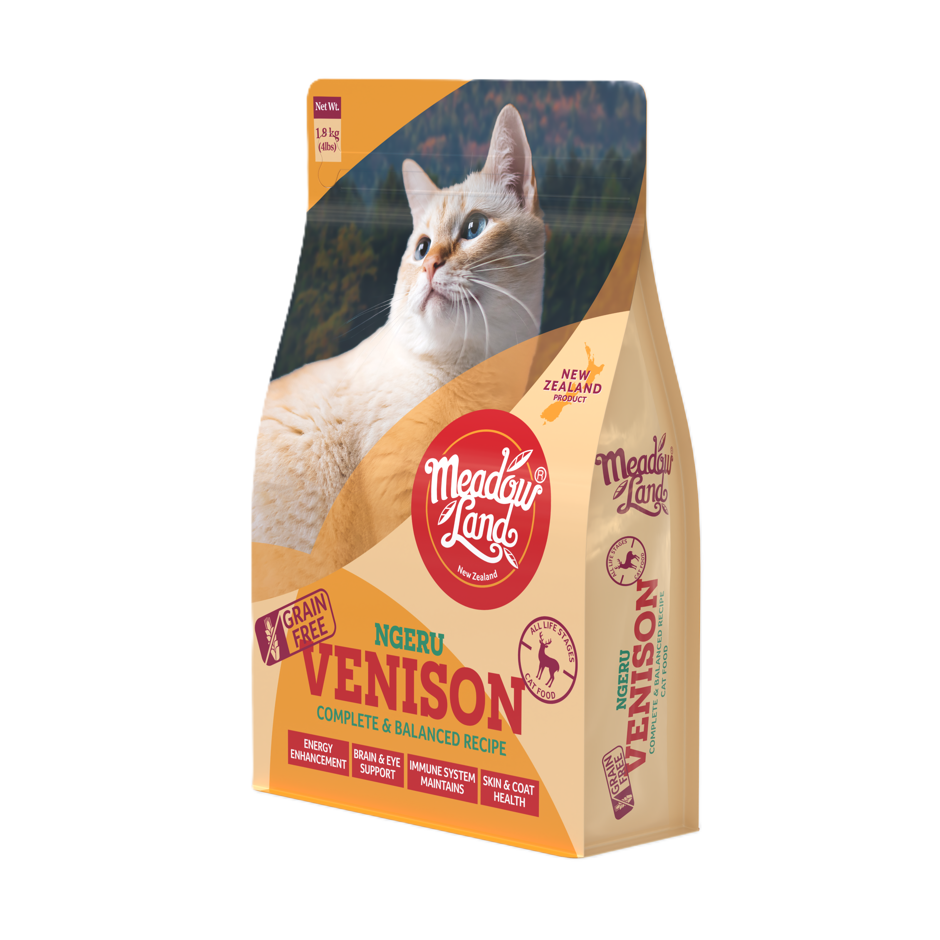 Meadowland 無穀物全貓糧 - 鹿肉 (均衡配方)
