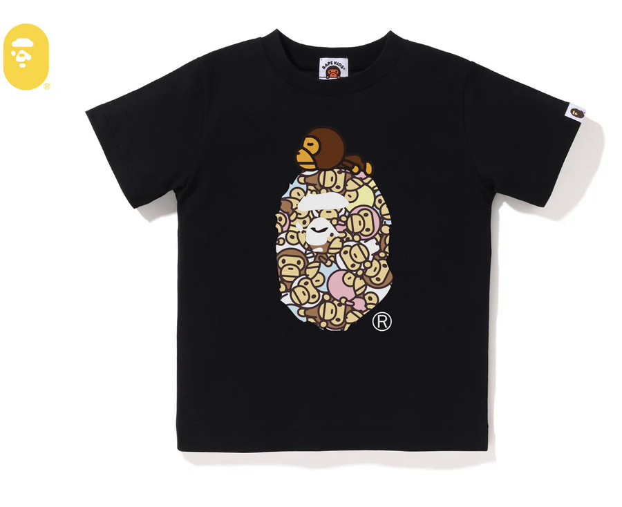 【BAPE童裝】0307 發售ALL BABY MILO MULTI MILO ON BIG APE TEE