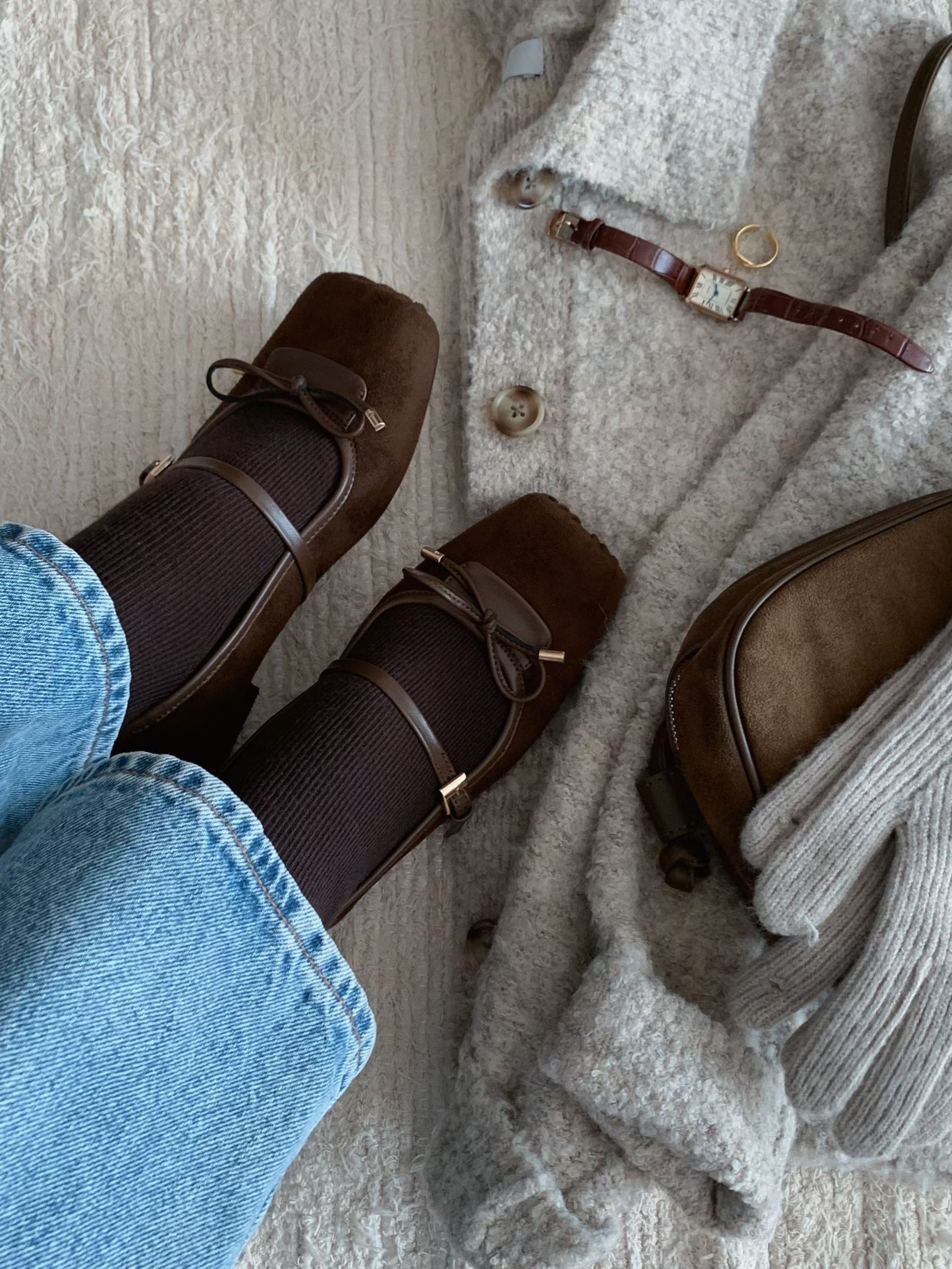 ASK 方頭芭蕾瑪莉珍平底鞋 1059