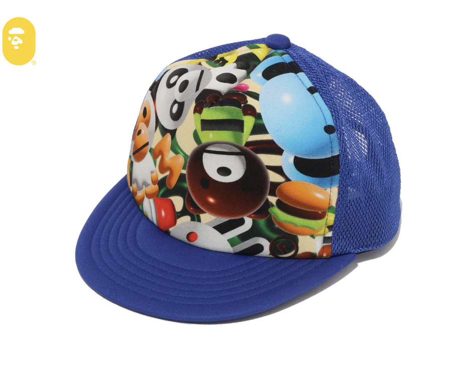 【BAPE兒童配件】0307 發售3D MILO ALL FRIENDS MESH CAP