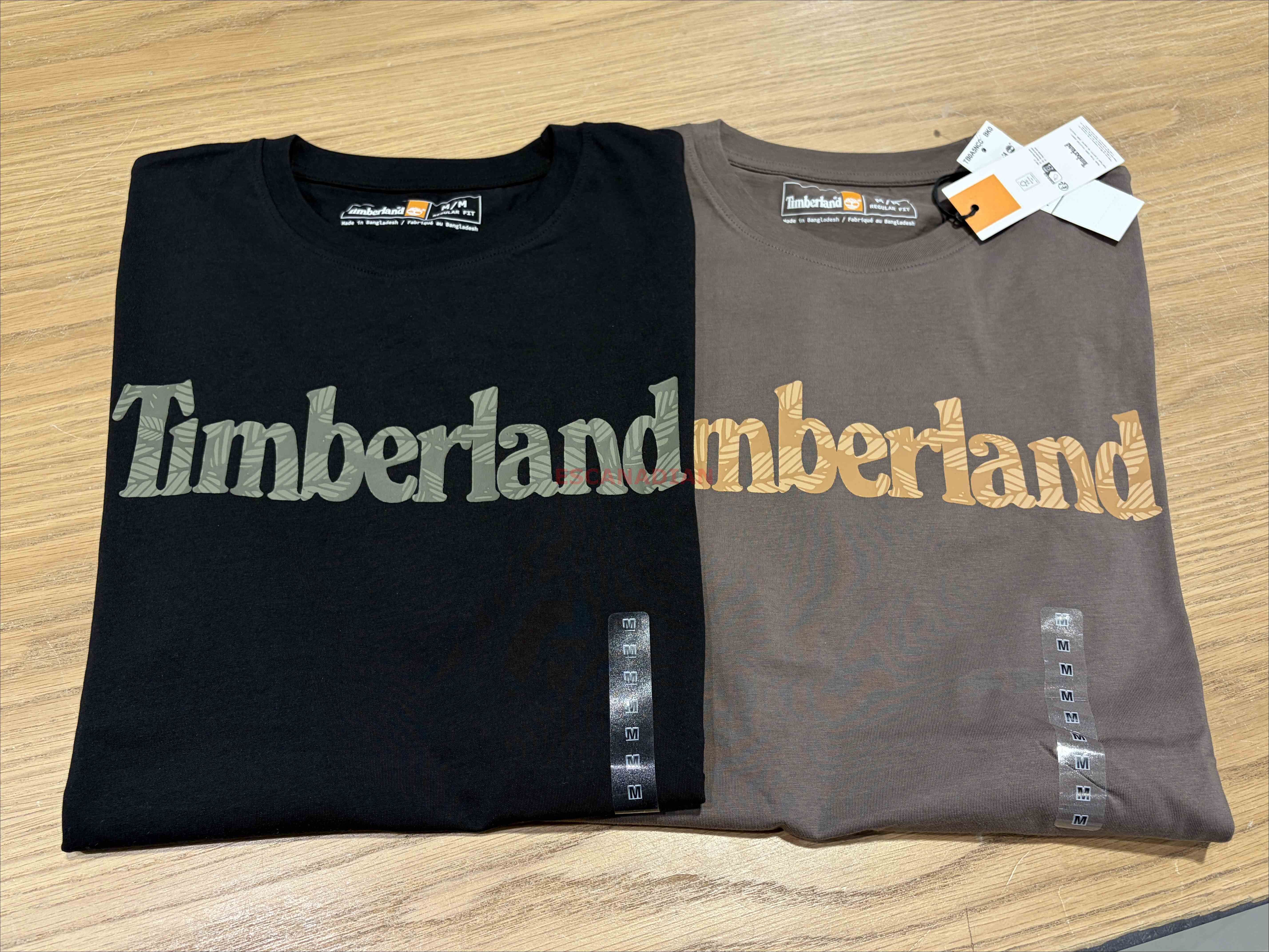 Timberland 大人 迷彩字樣  短TEE (2色)