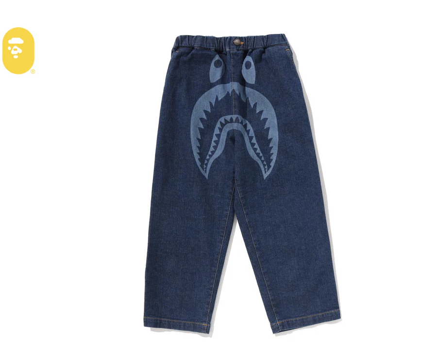 【BAPE童裝】0307 發售 SHARK 10 OZ DENIM PANTS
