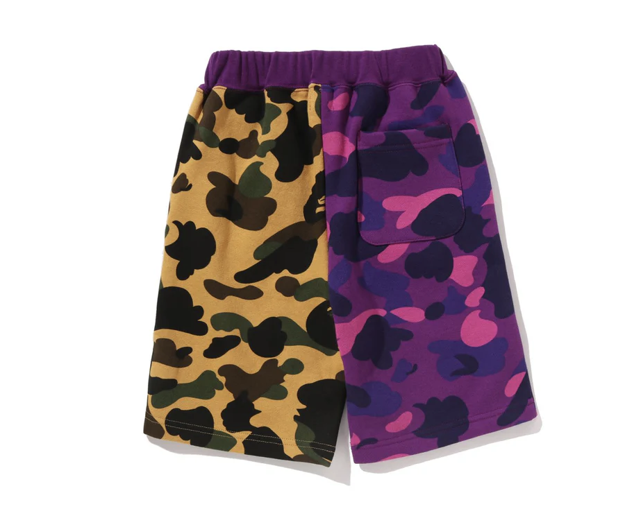 【BAPE童裝】0307 發售 SPLIT CAMO SHARK SWEAT SHORTS
