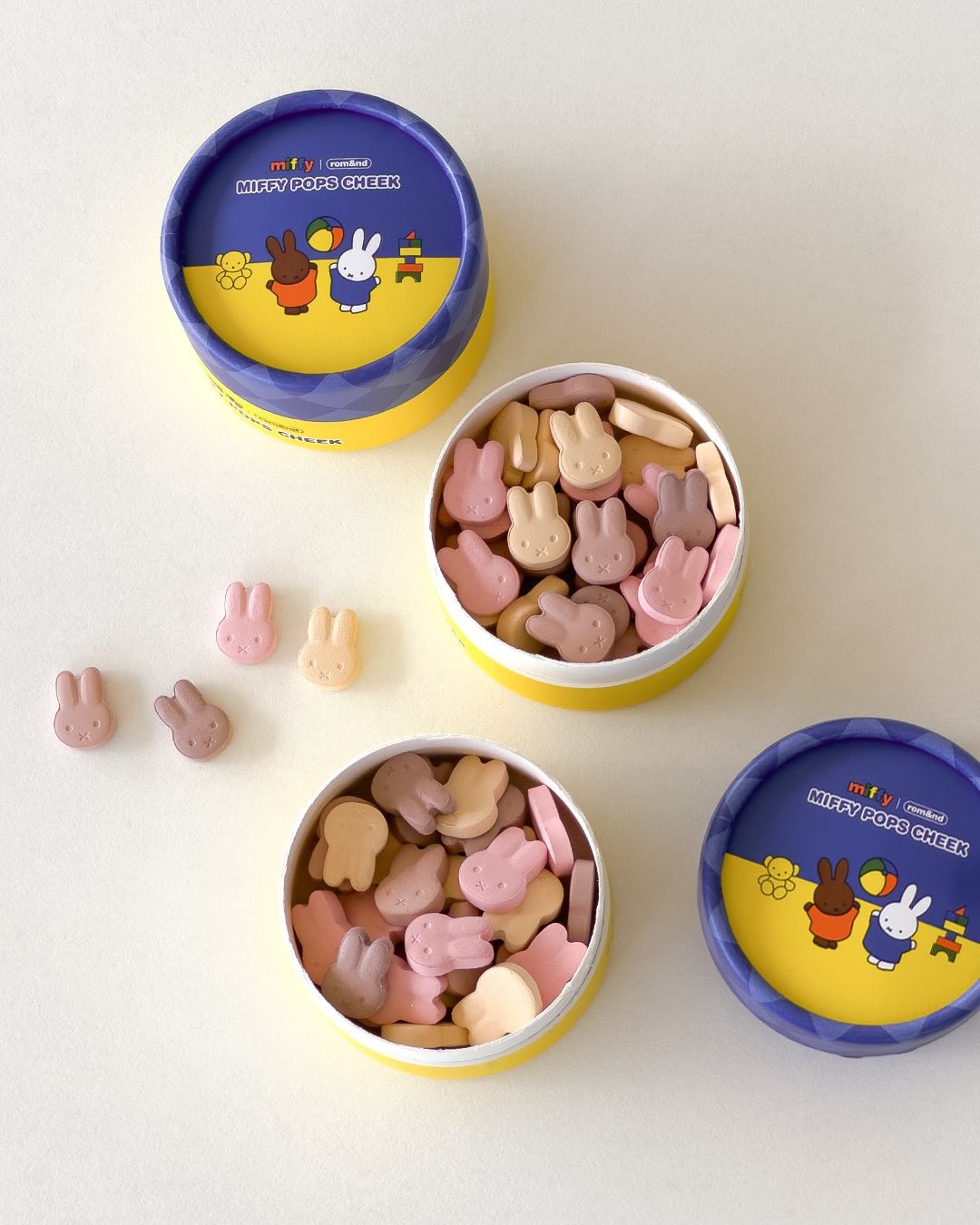 Rom&nd X Miffy 米菲兔 粒粒 混色 腮紅 Romand 4色 送腮紅刷