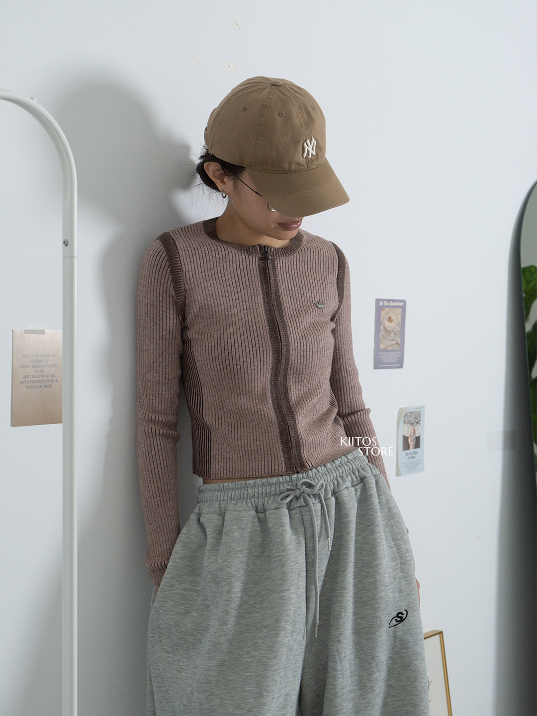 【預購】Adidas Originals 坑條拉鍊針織衫 兩色 KR5037 KR5038