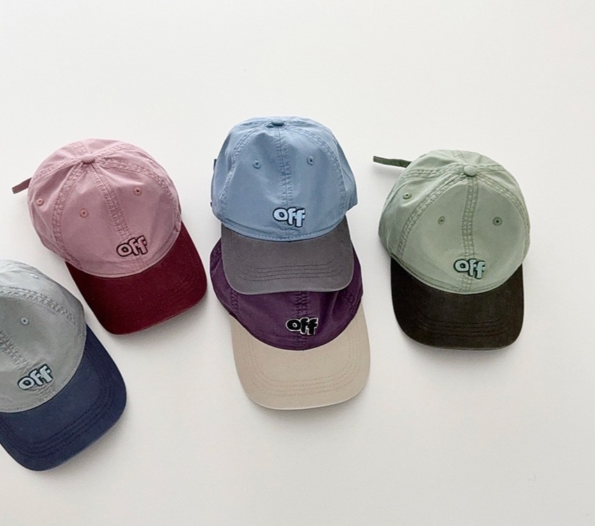 OFF英字撞色棒球帽