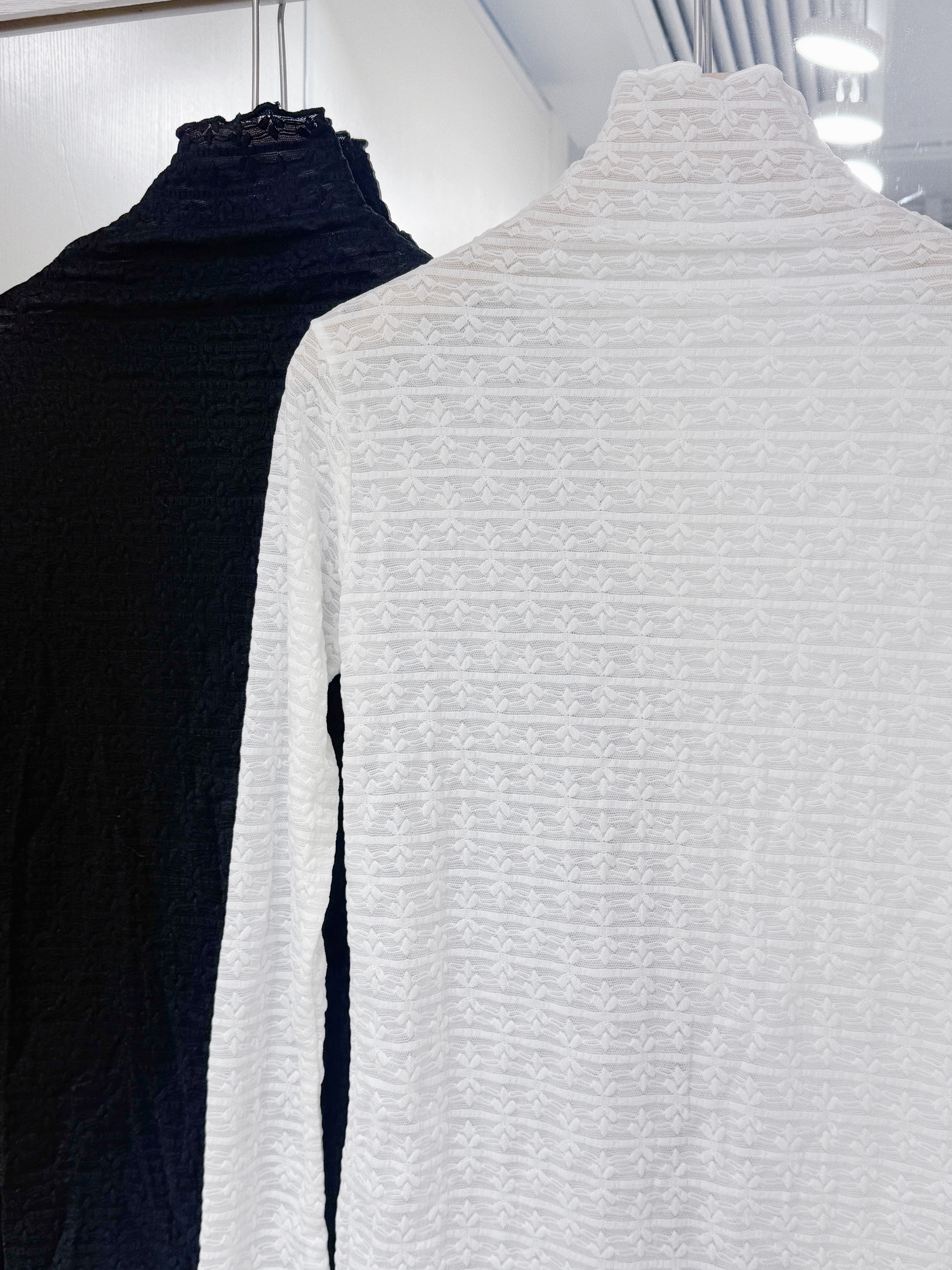 T1254｜2色入⸝⸝⸝𖤐微透百搭小企領內搭୨୧‧₊˚