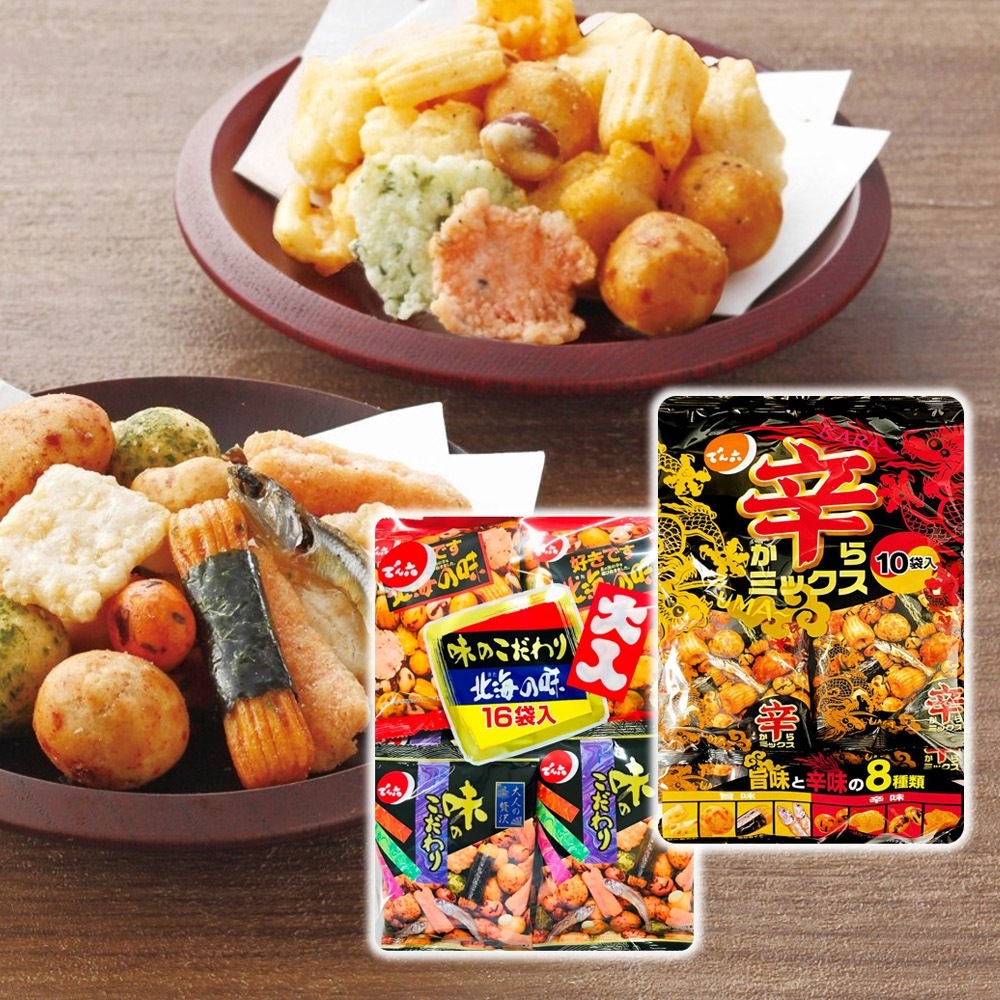 日本 天六 傳六 北海之味 豆果子 綜合雙味14包入 & 辣味10包入