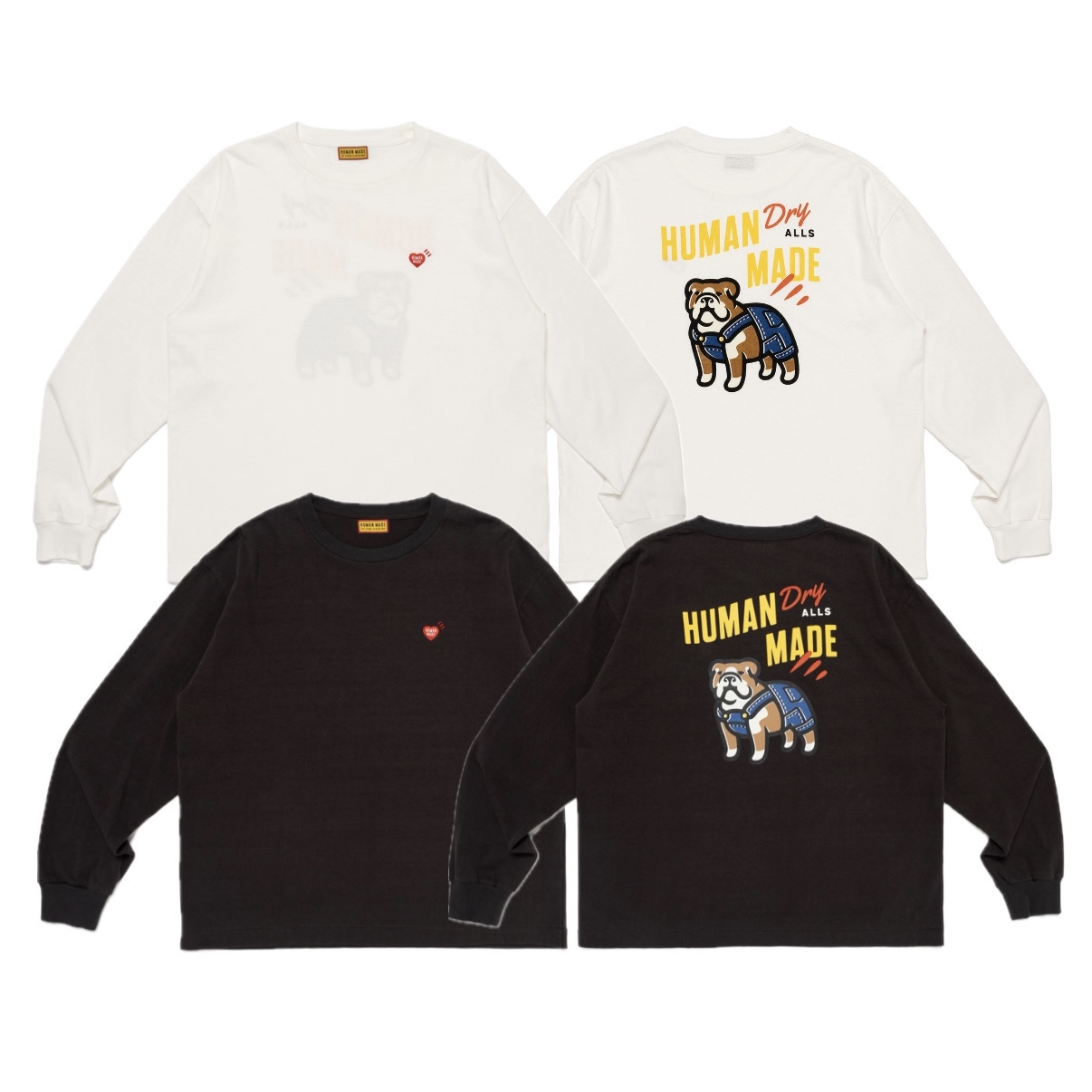 預購┃日本製 HUMAN MADE GRAPHIC T-SHIRT 愛心 狗狗 長袖 長T