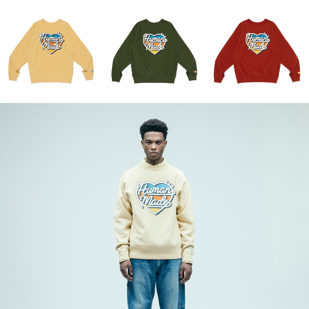 預購┃HUMAN MADE HEAVYWEIGHT SWEATSHIRT 愛心 厚磅 衛衣 大學T