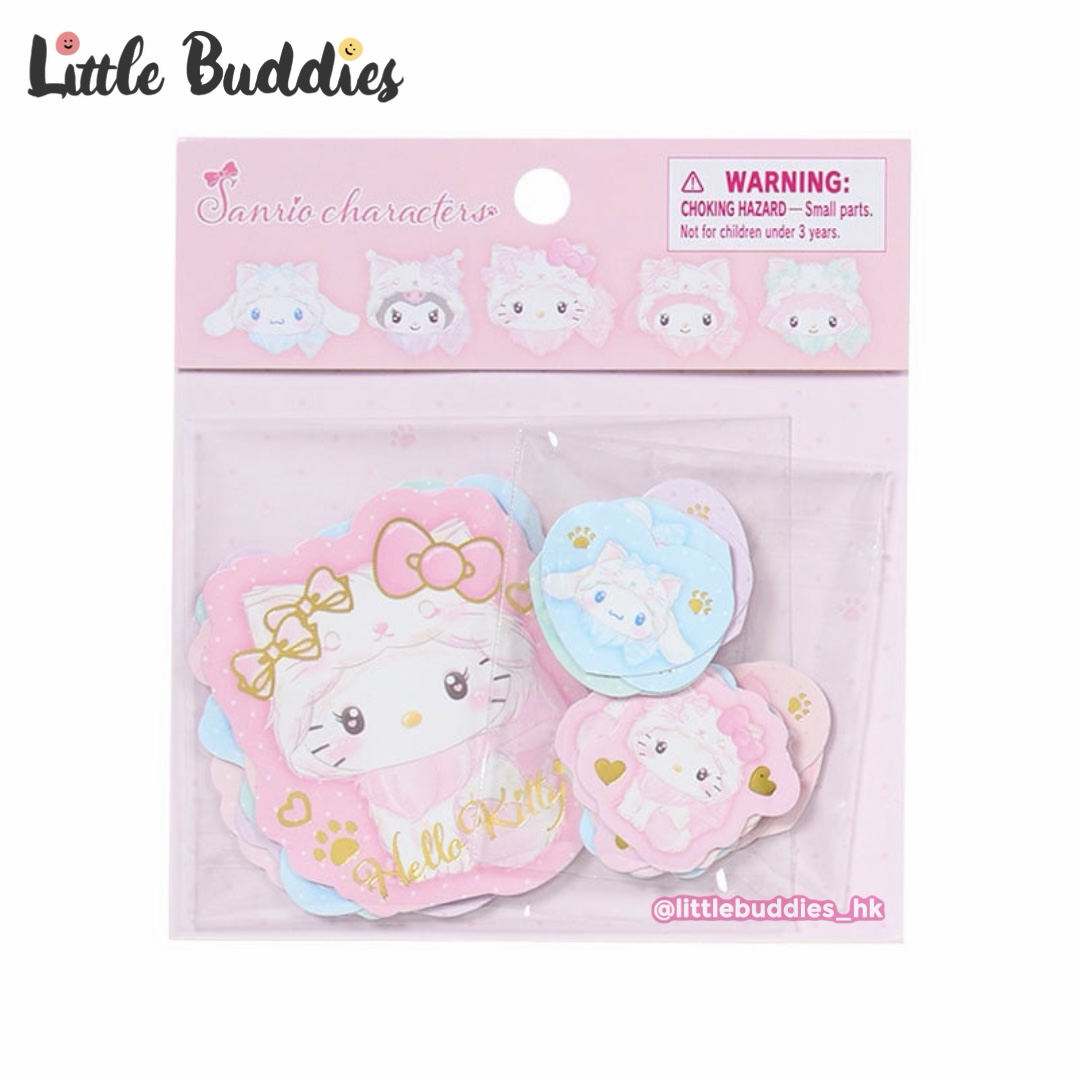 日本 Sanrio 白色貓咪系列 - 貼紙套裝 (26入)