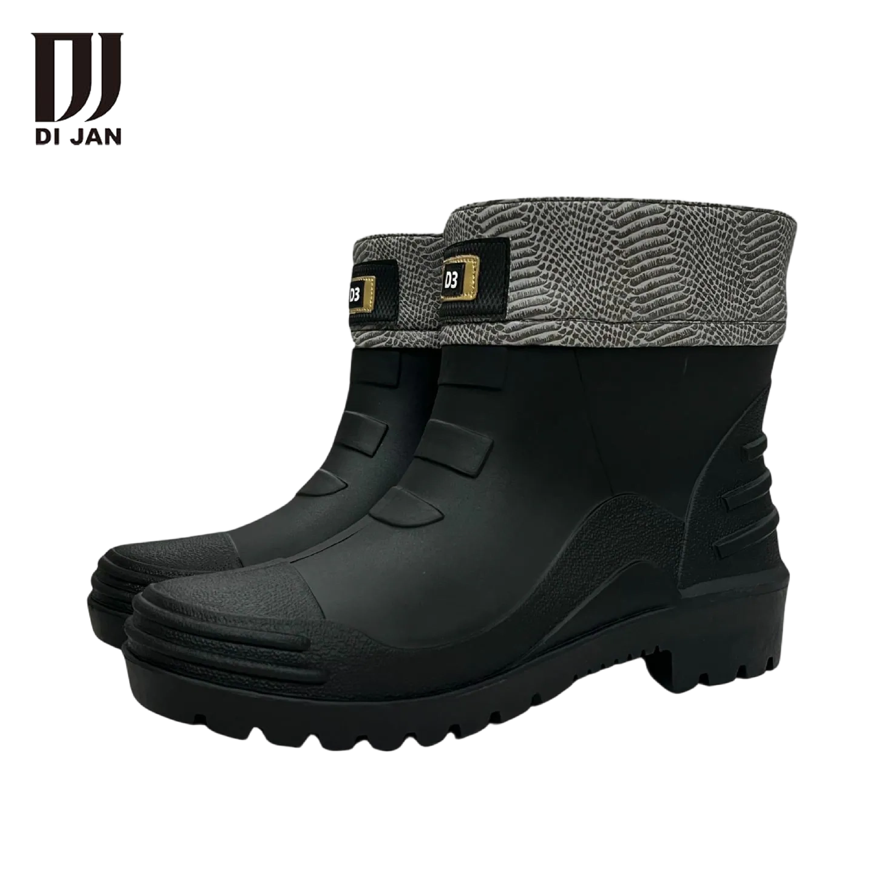 DI JAN SWIGA聯名經典雨靴 (小黑曼) 雨鞋/防水/登山/戶外 34DIJSWIGA