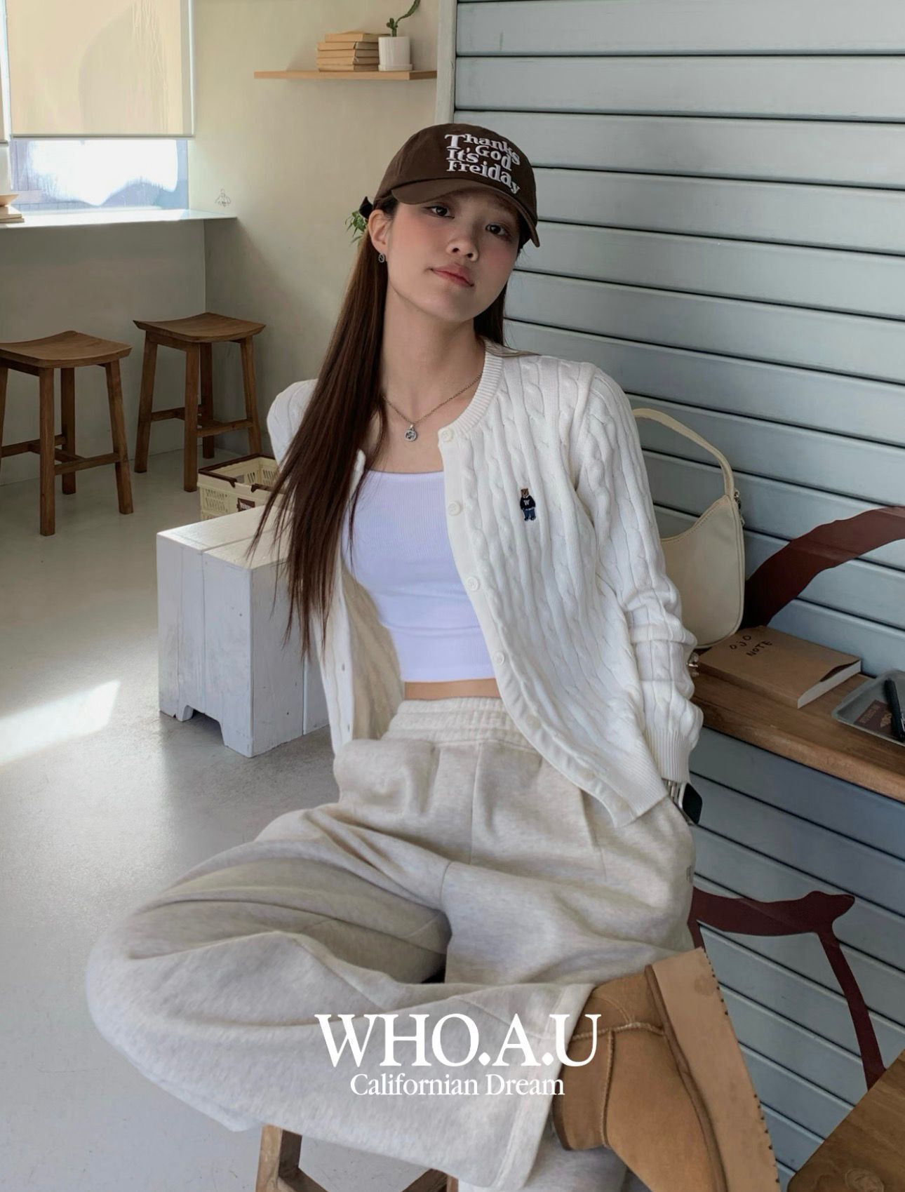 【直播】Who.A.U LX030534 Steve 麻花針織開襟外套