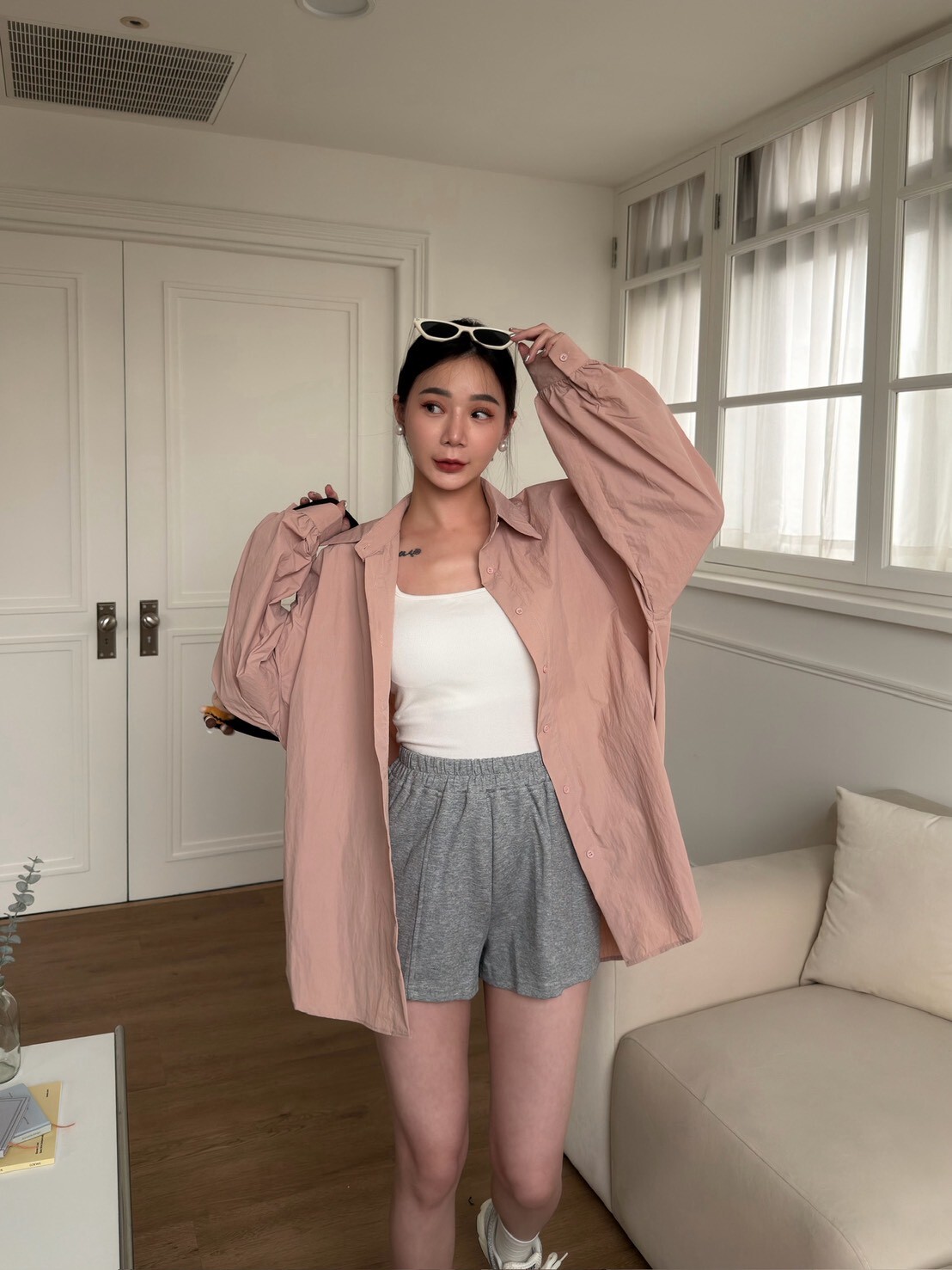 基本百搭素面襯衫