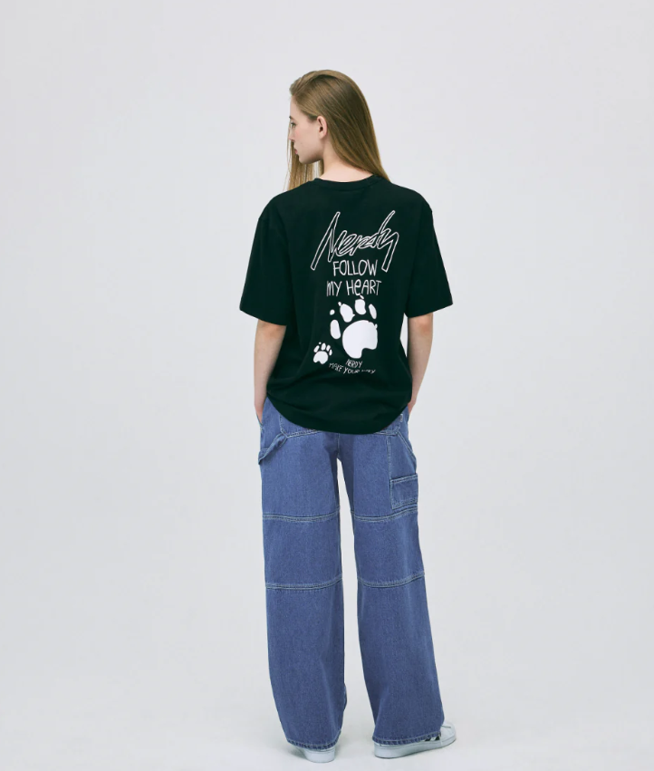 韓國代購 NERDY  Footprint S/S T-Shirt NE06
