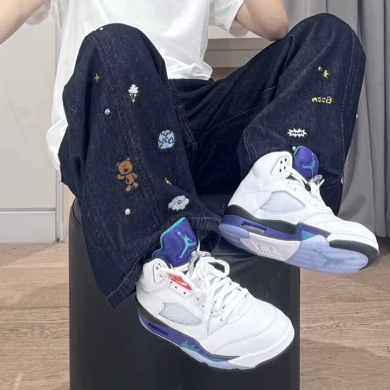 NIKE AIR JORDAN 5 葡萄紫 高筒 喬丹 HQ7978-100