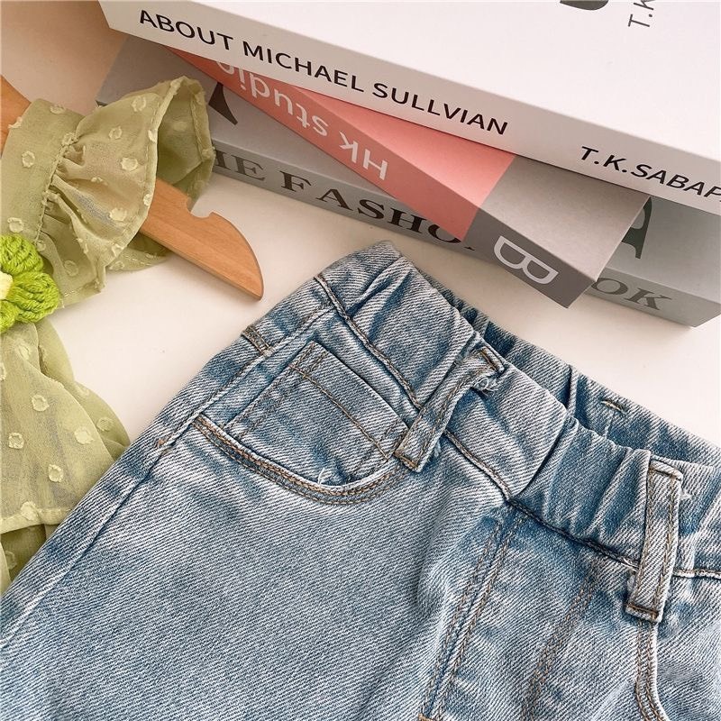 小花刺繡牛仔褲