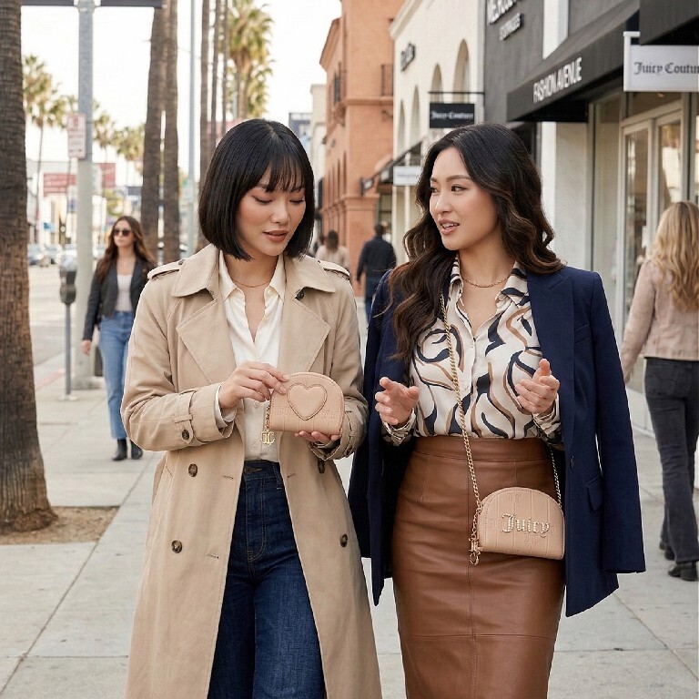 【預購】Juicy Couture H030608 Drama Queen 閃亮鏡面長夾錢包