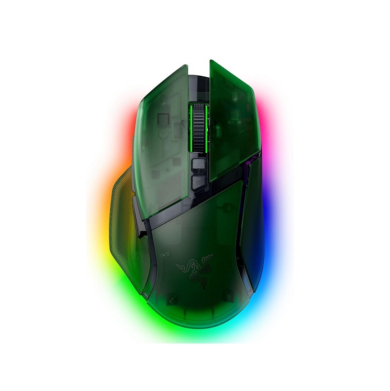 Razer 雷蛇 巴塞利斯蛇 V3 Pro 35K 無線滑鼠Phantom Green Edition/RZ01-05240300-R3A1