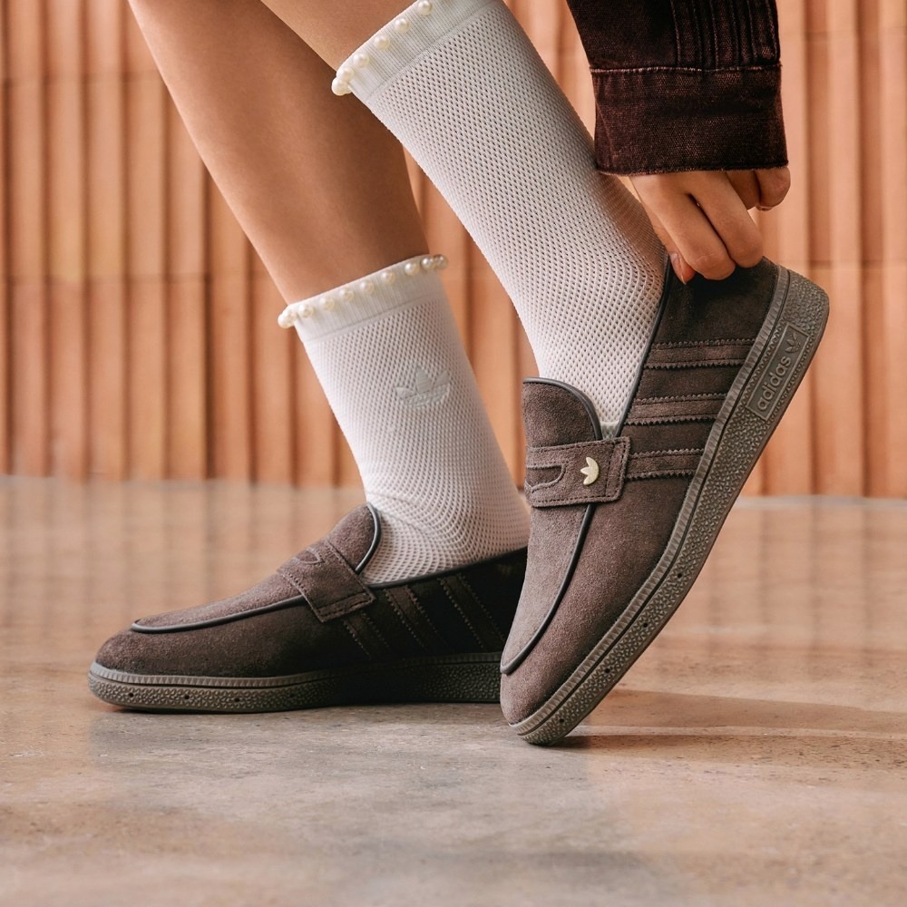 女鞋 ADIDAS HANDBALL SPEZIAL LOAFER 棕色 麂皮 復古 休閒鞋 樂福鞋【KJ2533】