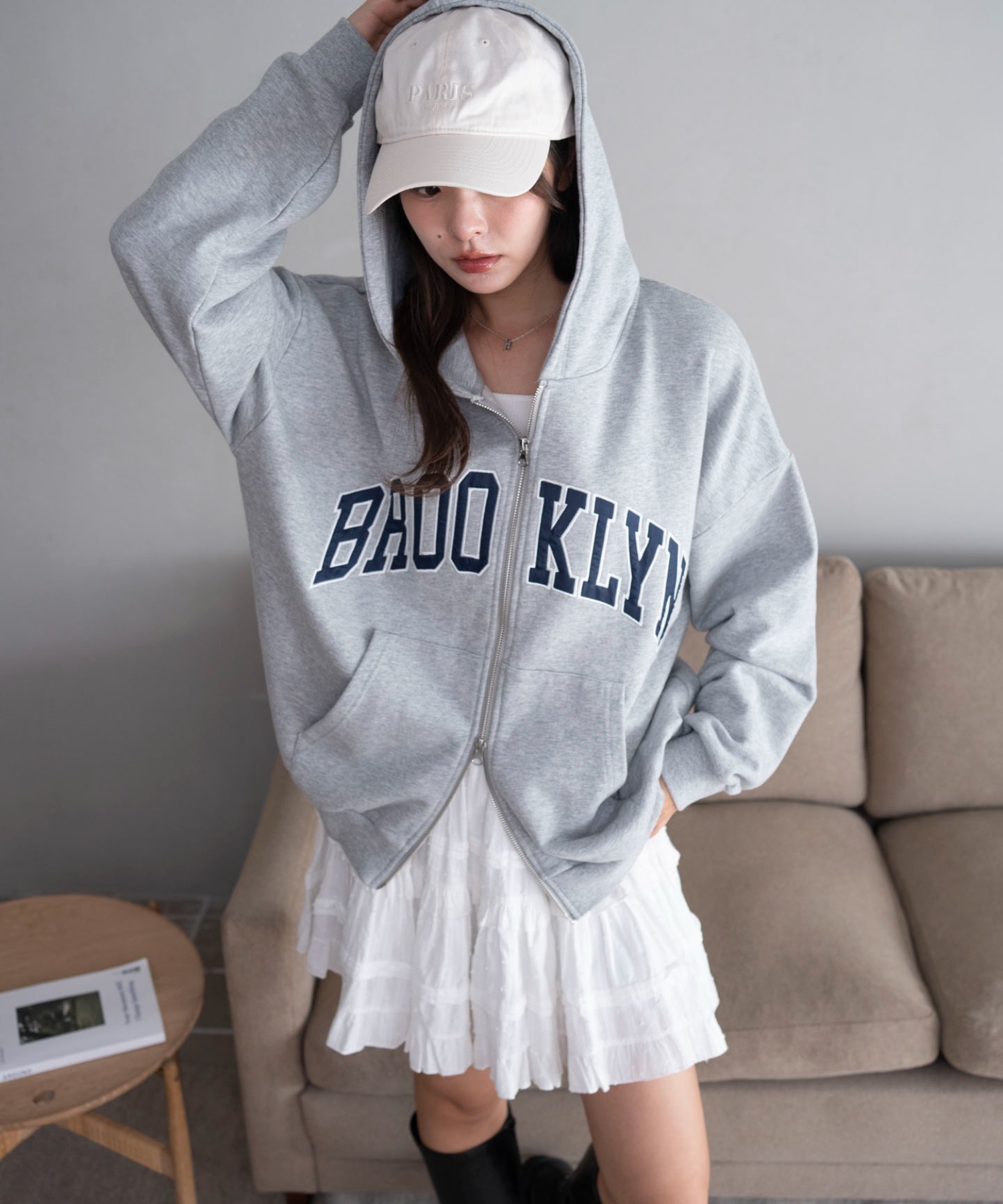 🇯🇵 WEGO 印花 雙拉鏈 連帽外套 連帽衫 寬鬆 男女 / 預購