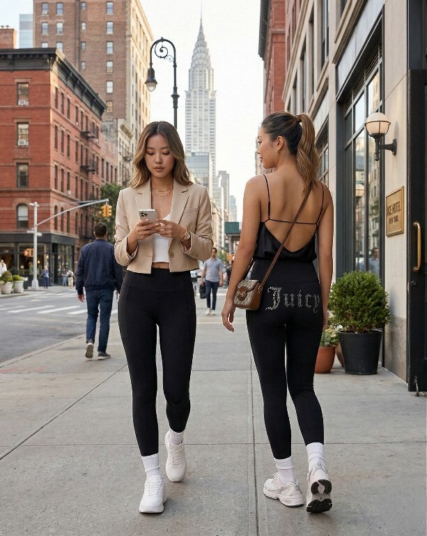 【預購】Juicy Couture H030610 Logo 修身內搭褲