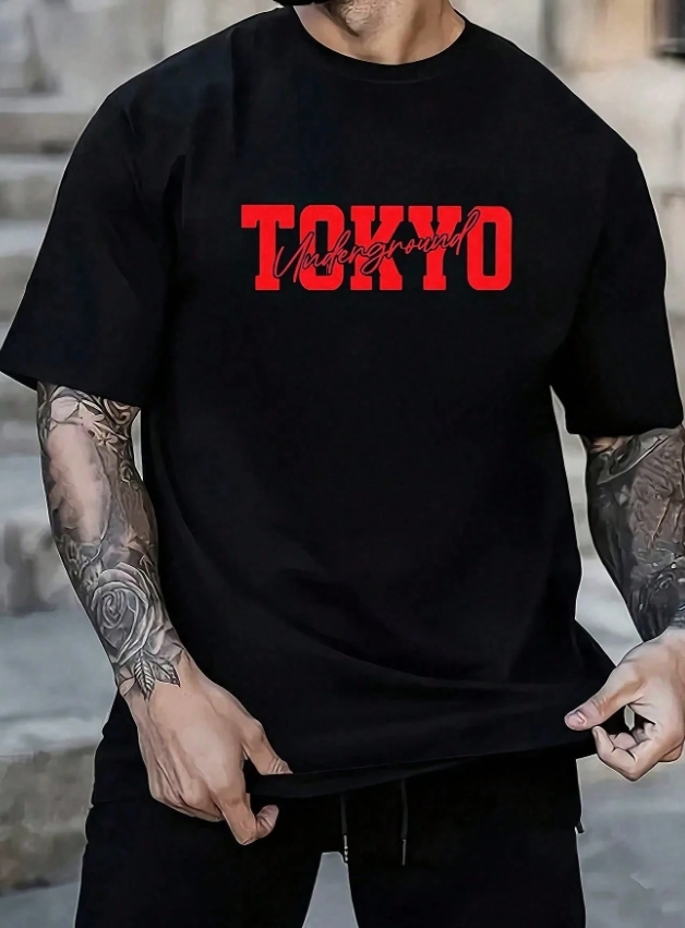 KADMAX大尺碼-大碼能量賽車印花短袖TEE〈KSMS2775〉