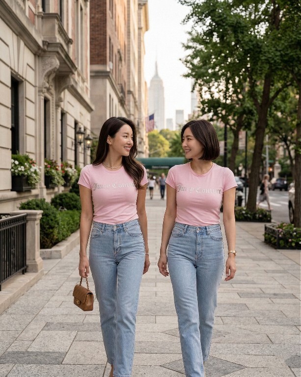 【預購】Juicy Couture H030611 圓領閃粉字母短袖 TEE