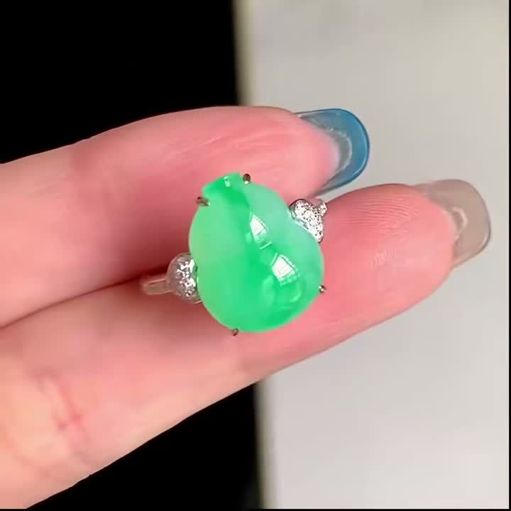 翡翠戒指,天然翡翠A玉, 緬甸玉, Jade, Jadeite
