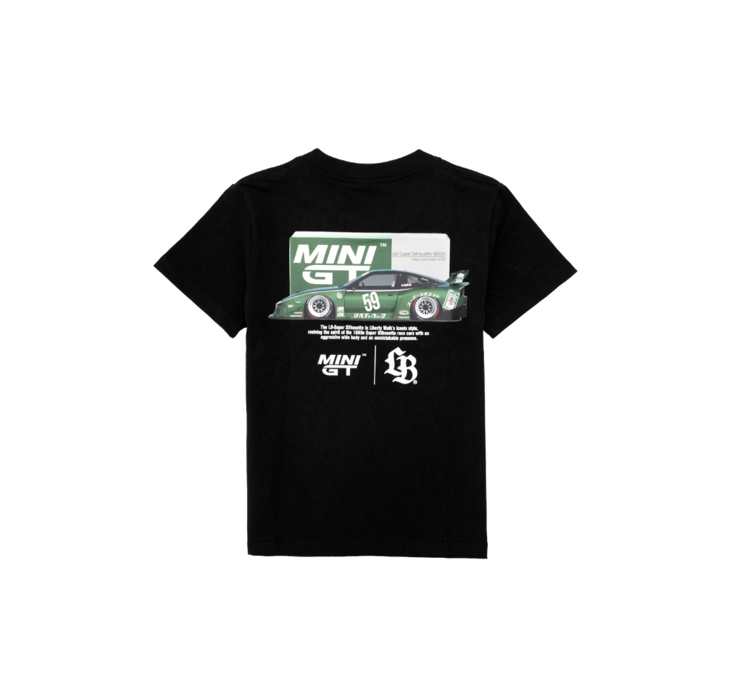 【LIBERTY WALK】0307發售新品 兒童款MINI GT×LB 180SX BOX Kids Tee