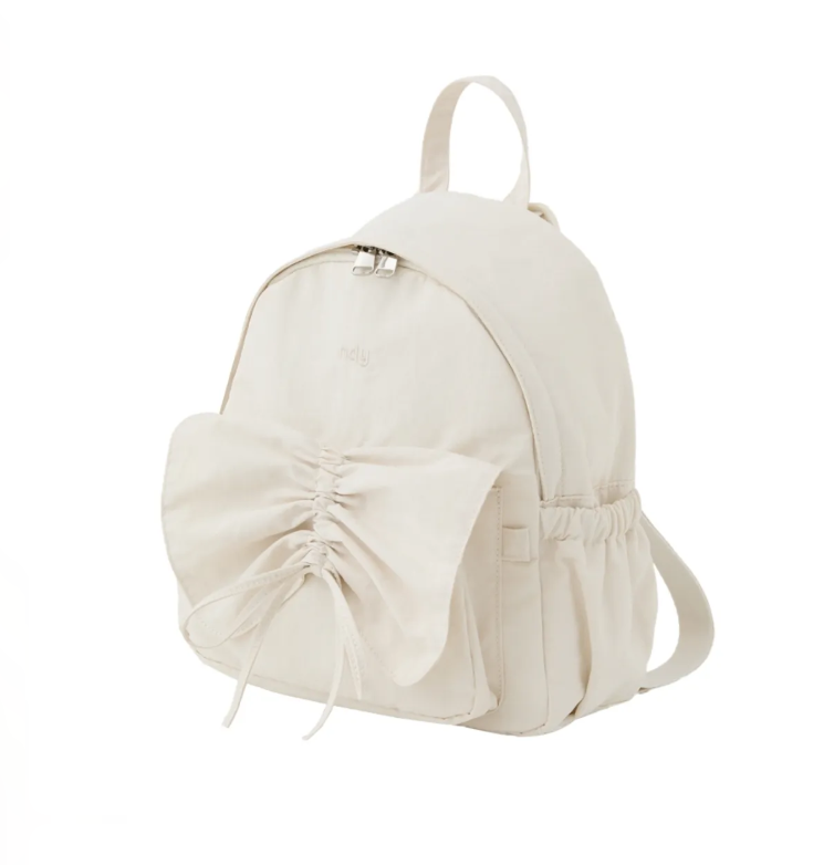 韓國代購 NERDY Ribbon Shirring Mini Backpack NE14