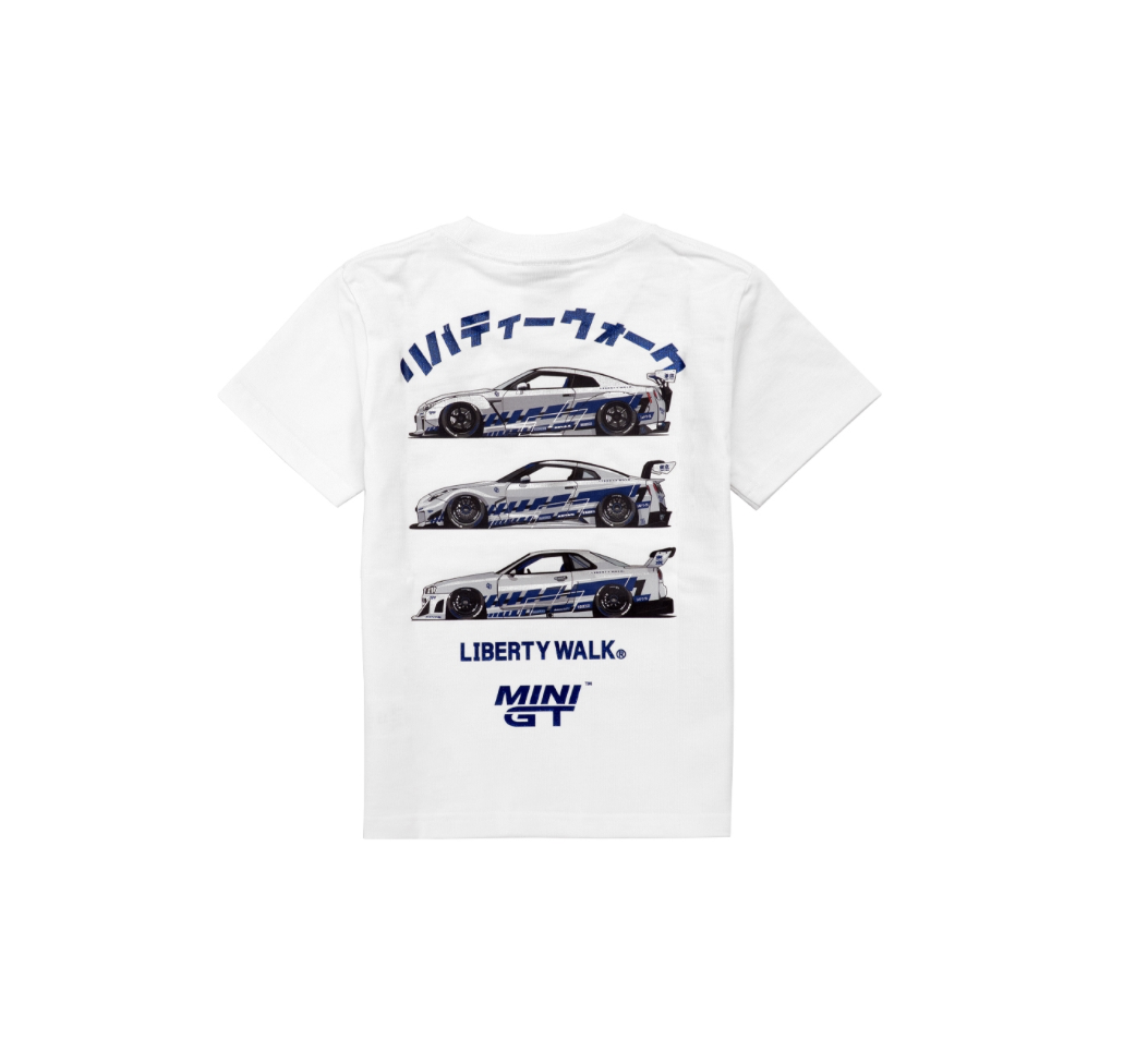 【LIBERTY WALK】0307發售新品 兒童款MINI GT×LB Triple GTR Kids Tee