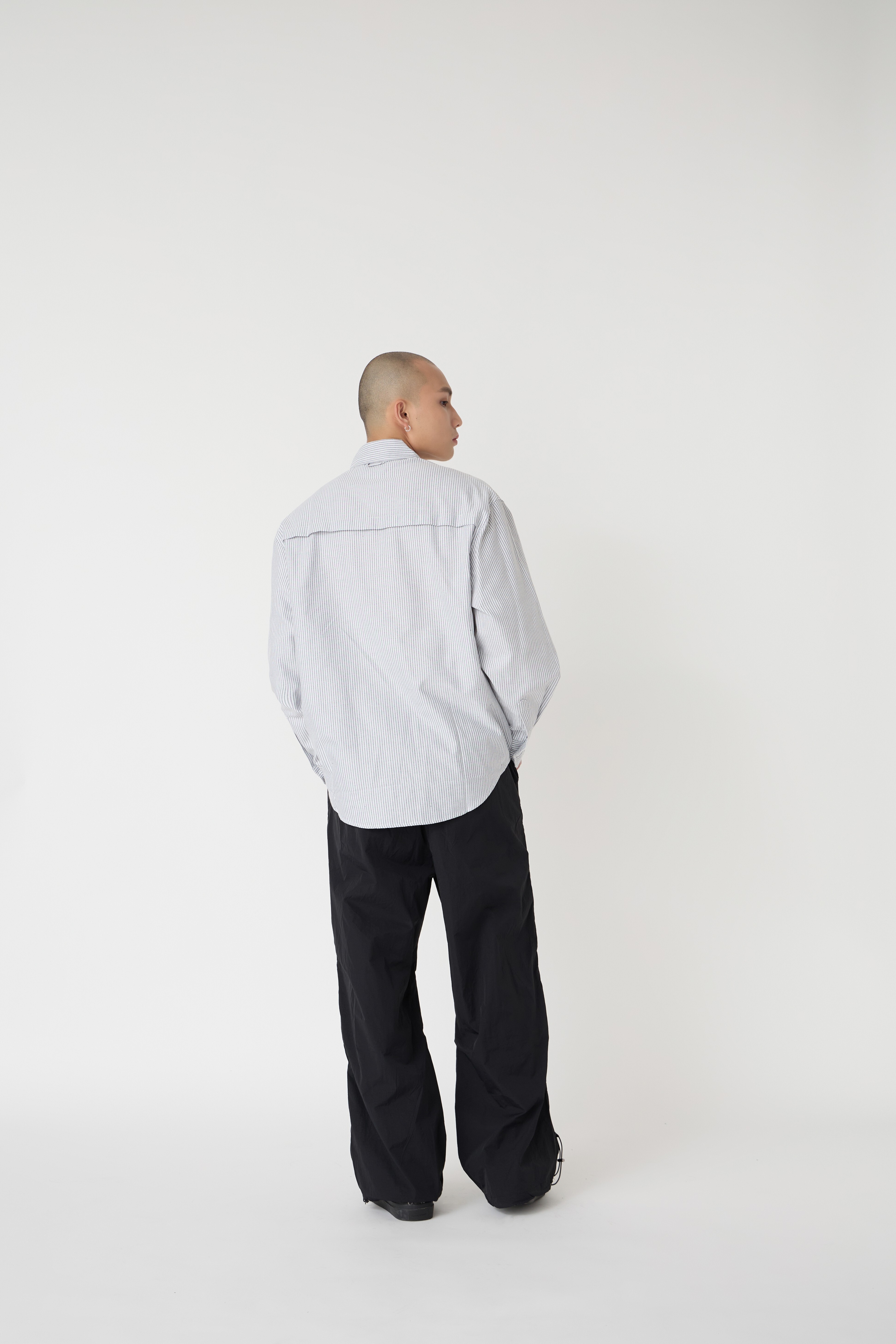 NOIR Cityboy立體口袋條紋襯衫