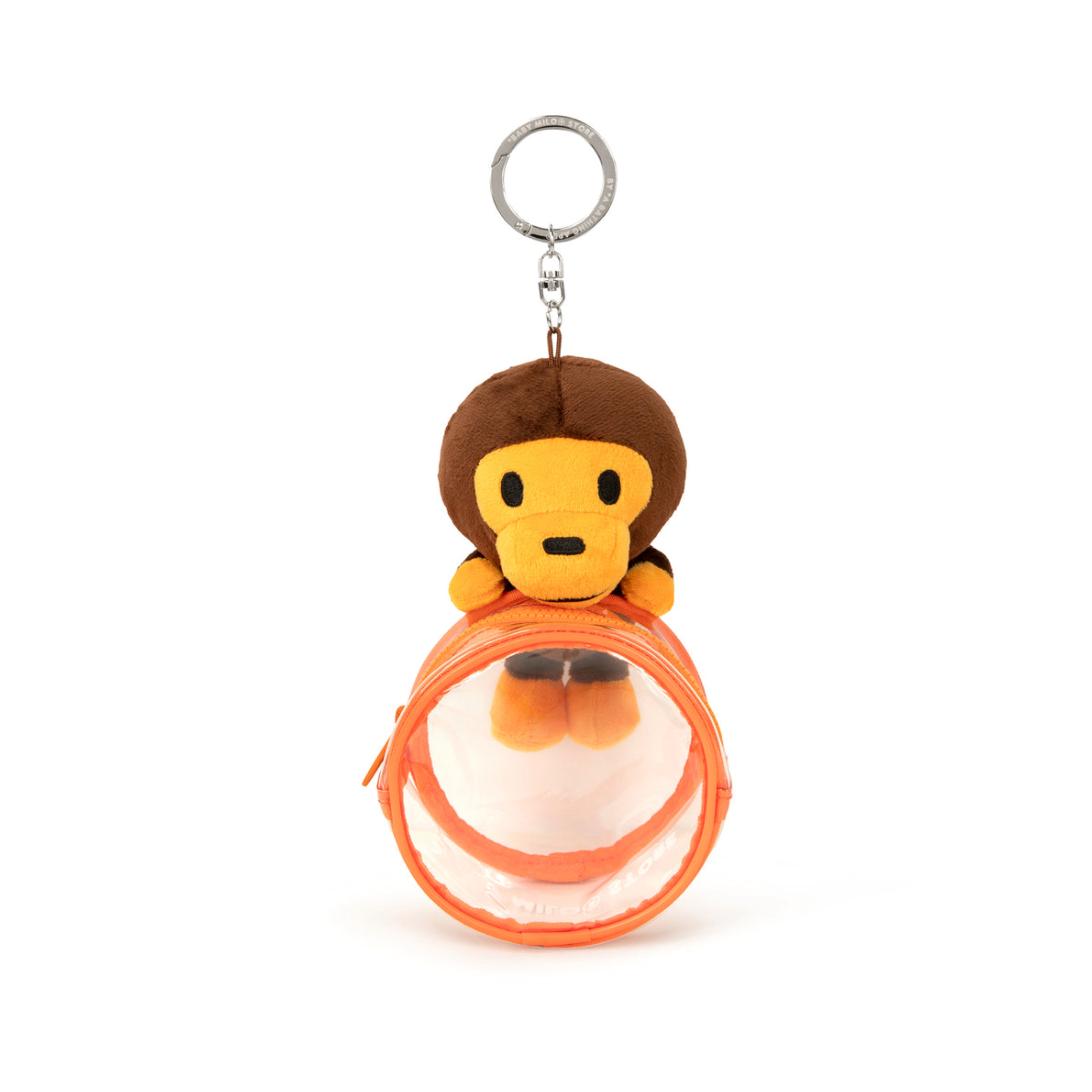 2026SS BAPE A BATHING APE BABY MILO PLUSH KEYCHAIN POUCH 曬娃包 鑰匙圈 吊飾 現貨 0MXACW4471XXQ