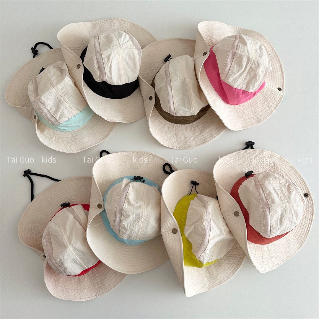 童趣夏季多巴胺繽紛色系透氣百搭牛仔帽