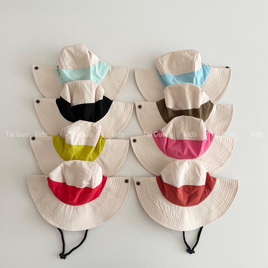 童趣夏季多巴胺繽紛色系透氣百搭牛仔帽