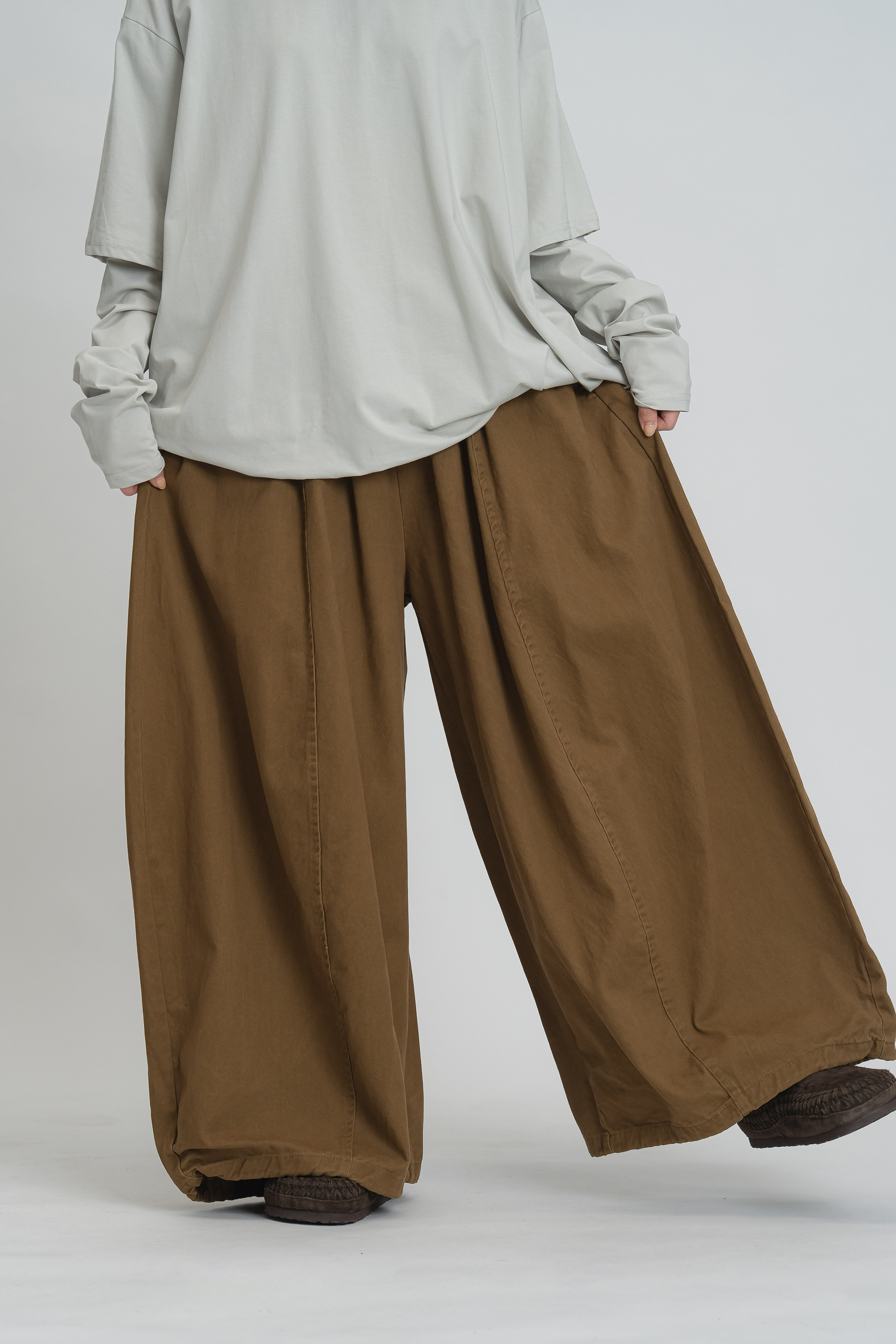 日系寬鬆挺版燈籠褲 4色