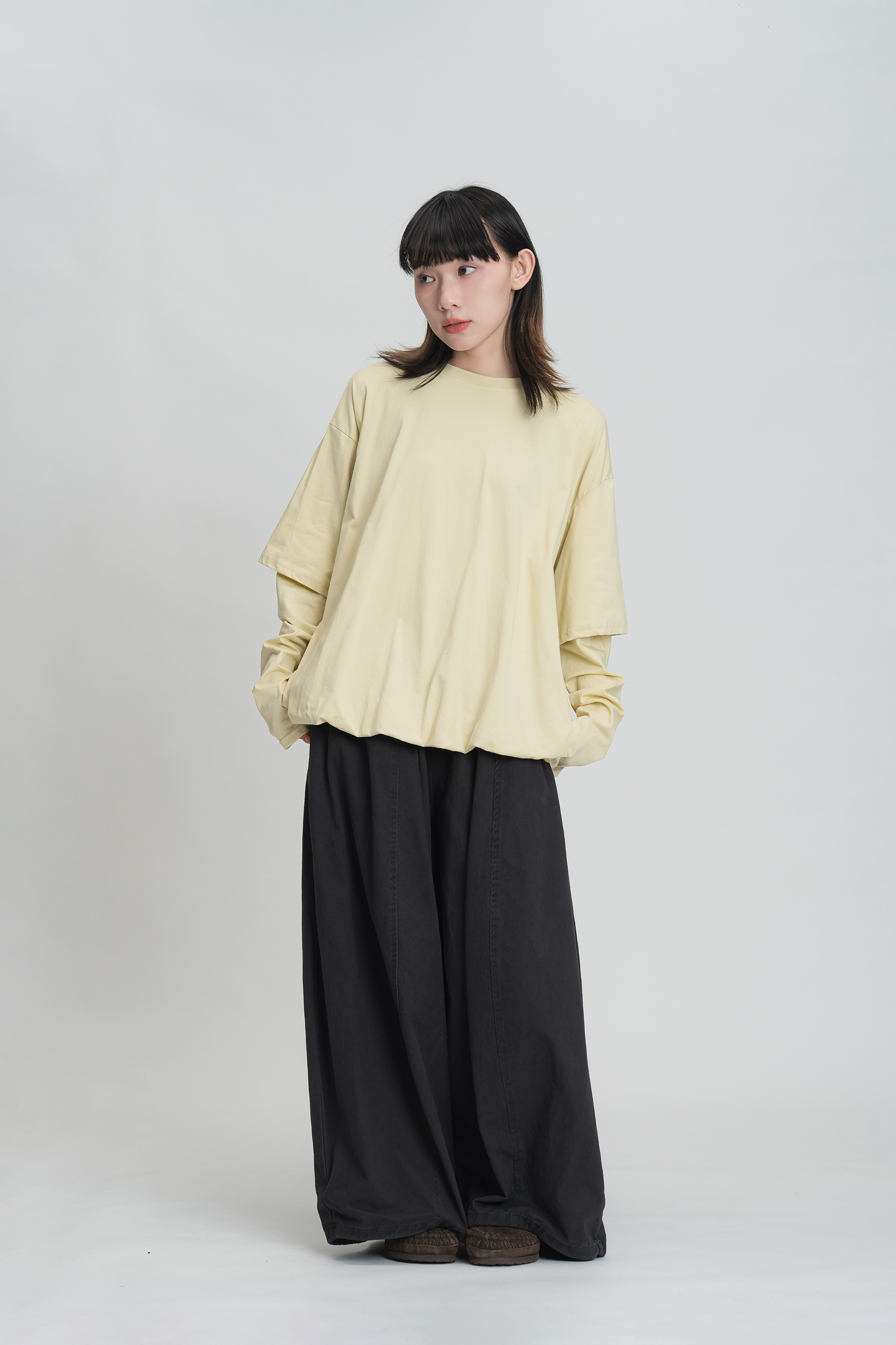 日系寬鬆挺版燈籠褲 4色