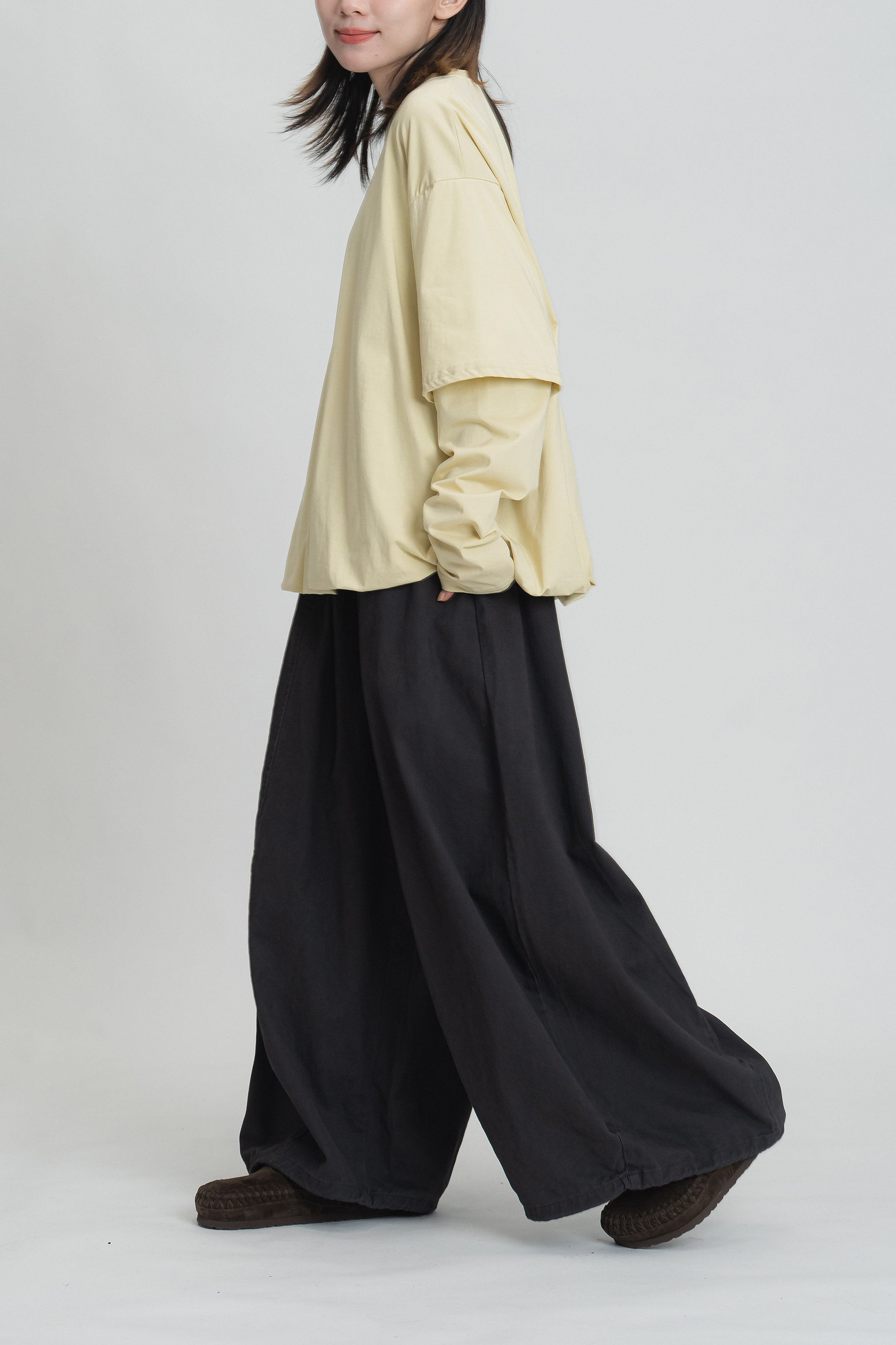 日系寬鬆挺版燈籠褲 4色