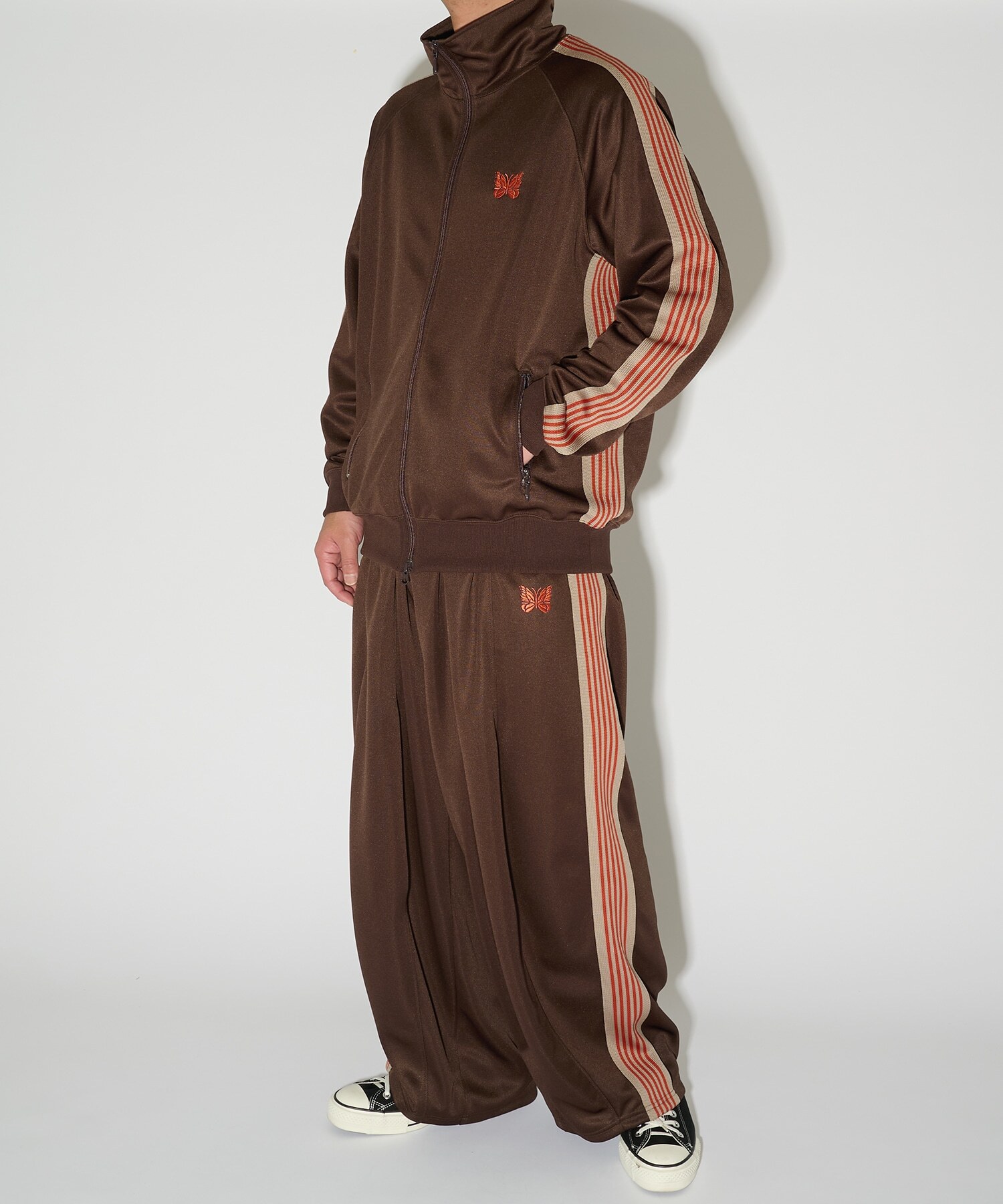 < NEEDLES聯名>  日本 限定 studious 別注 尼龍 Track Jacket 運動 外套 兩色