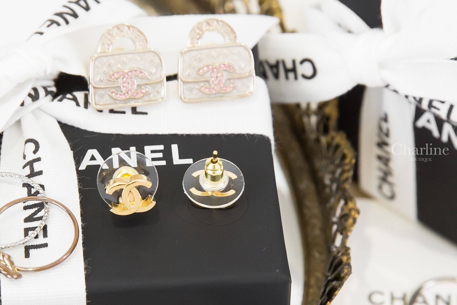 Chanel Earring 金色立體CC耳環-Charline Boutique 精品代購
