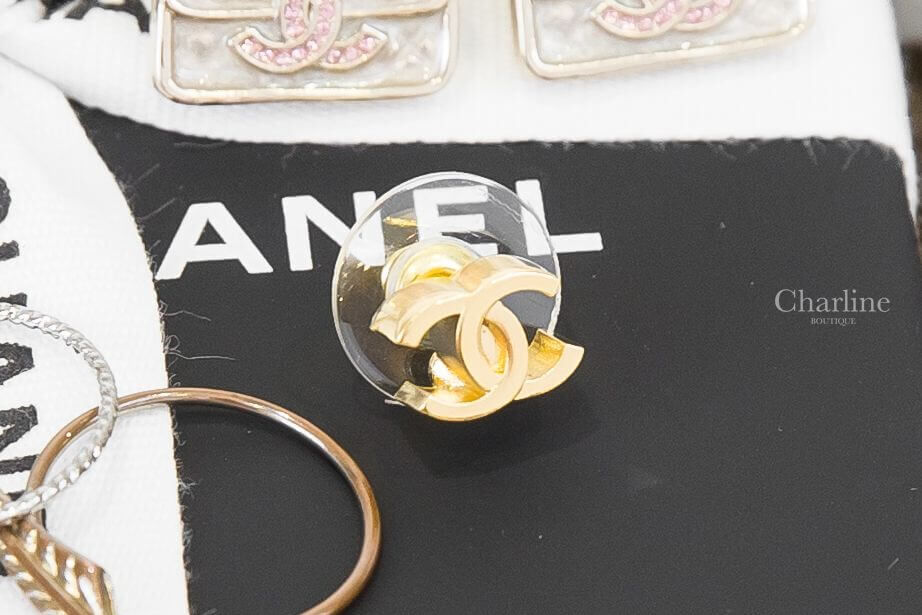 Chanel Earring 金色立體CC耳環