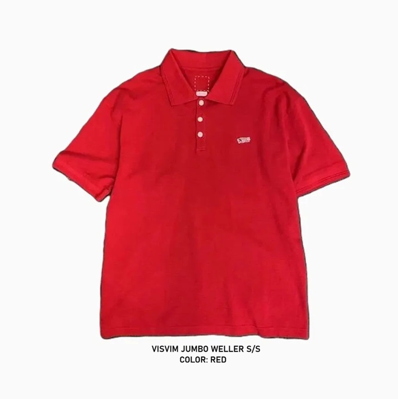 VISVIM JUMBO WELLER S/S - RED SIZE 4 IN STOCK NOW (現貨發售中)