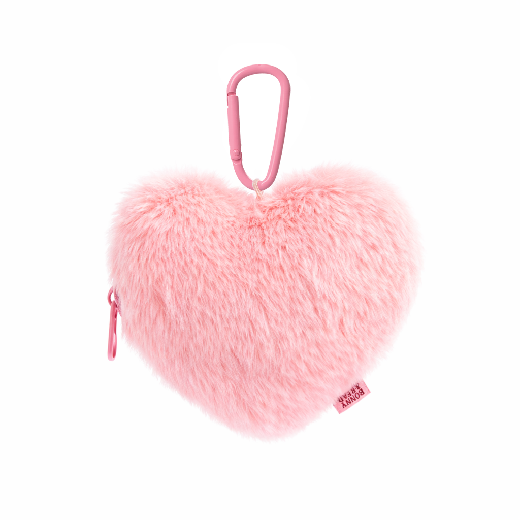 平價飾品,B&R設計款,愛心,絨毛,零錢包