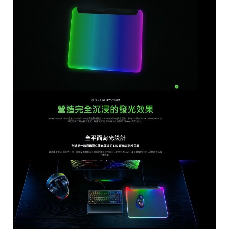 Razer 雷蛇 黑色烈焰神蟲幻彩版鼠墊/RZ02-04920100-R3M1