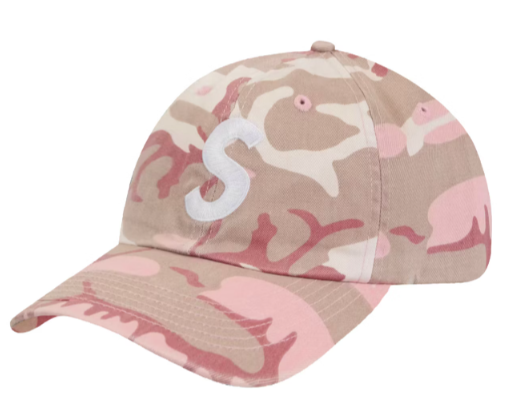 <線上SALE❤️‍🔥> SUPREME 大S迷彩 六分割帽 粉