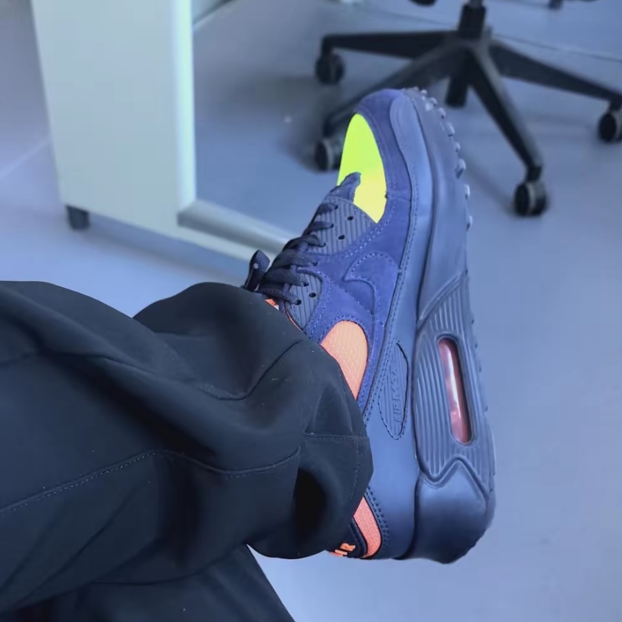 NIKE AIR MAX 90 黑 檸檬黃 氣墊 運動 DM0029-700