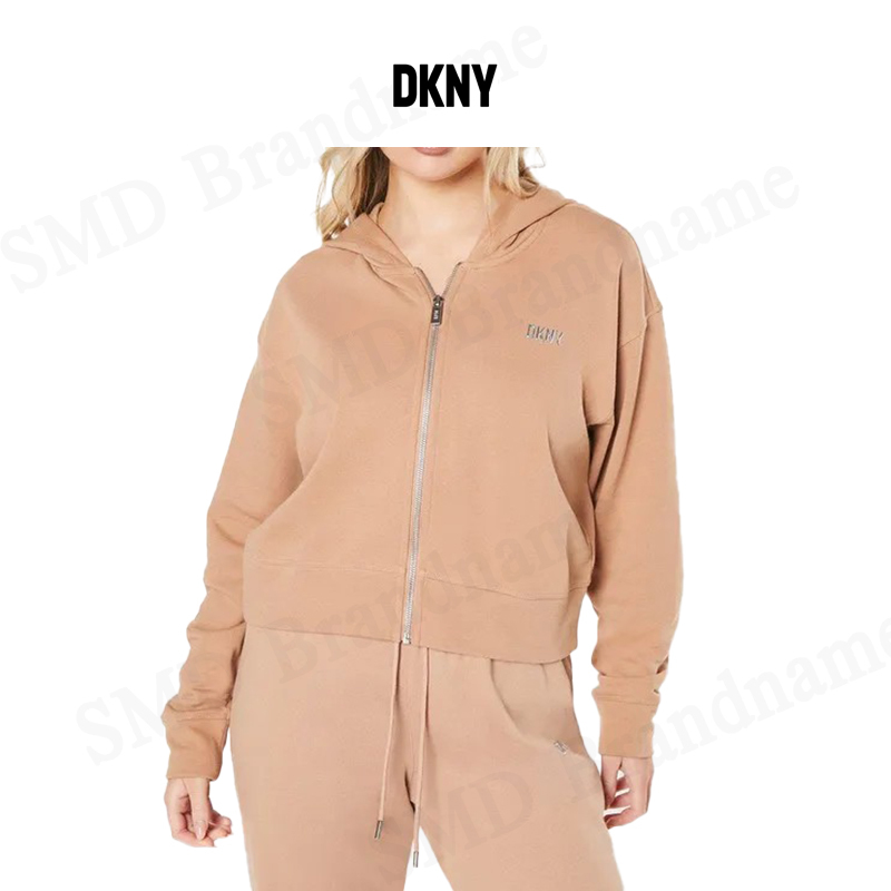 [S] DKNY EIZ MINI STUD LOGO HALF ZIP PULLOVER, DP4T9993-EIZ FINAL SALE (SD1343)