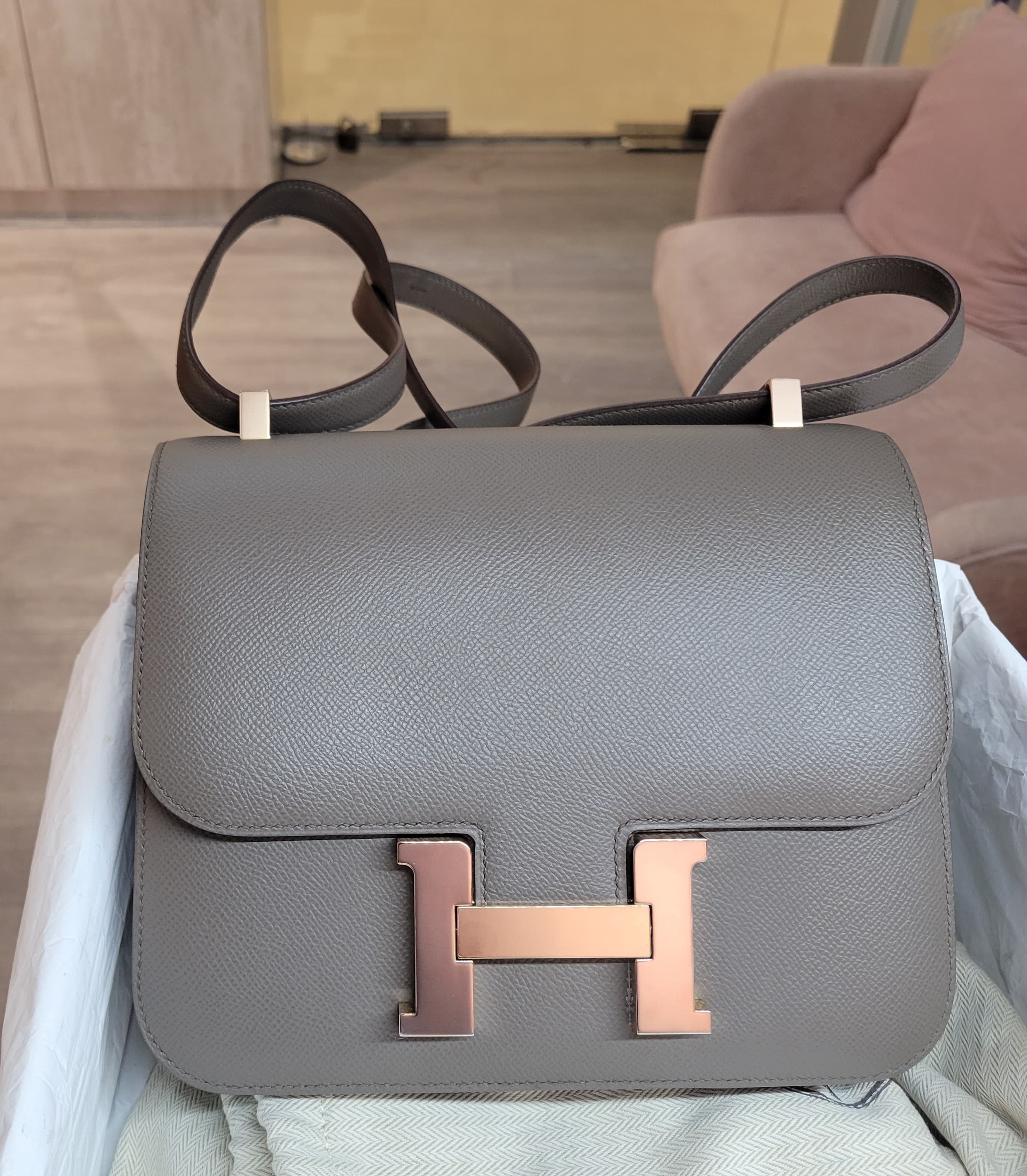 92%NEW HERMES CONSTANCE 24 8F ETAIN CD EPSOM