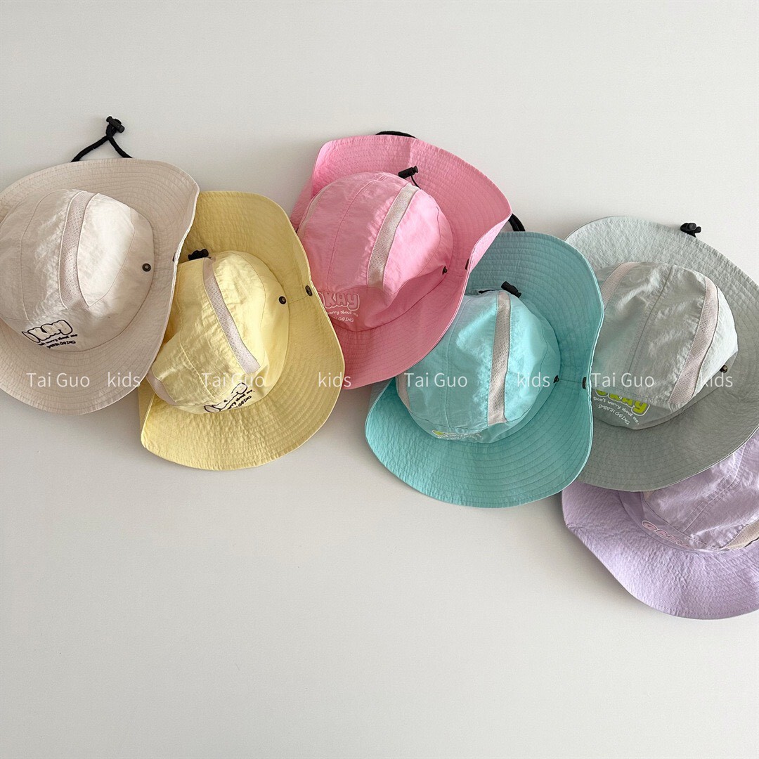 POP韓風OKAY造型多繽紛巴胺色系漁夫帽